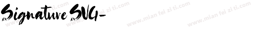 Signature SVG字体转换